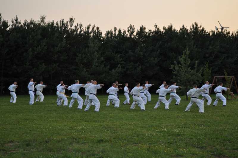 Letni Obóz Karate 2012, trening wieczorny
